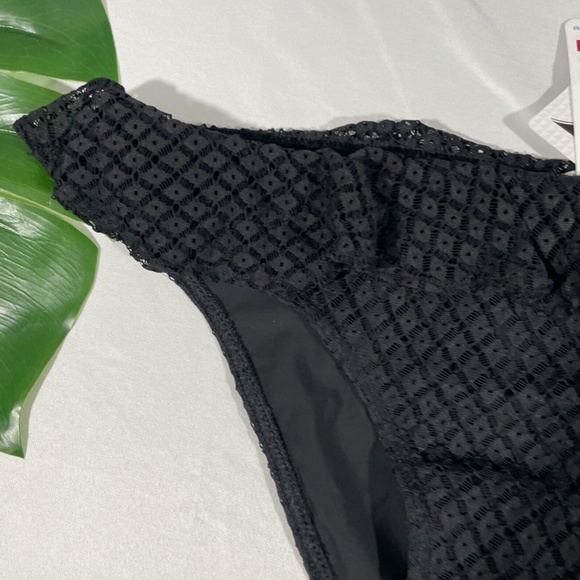 NWT FREYA [ Medium‎ ] Lace Bohemia Italini Swim Bikini Bottom Black - Picture 6 of 9